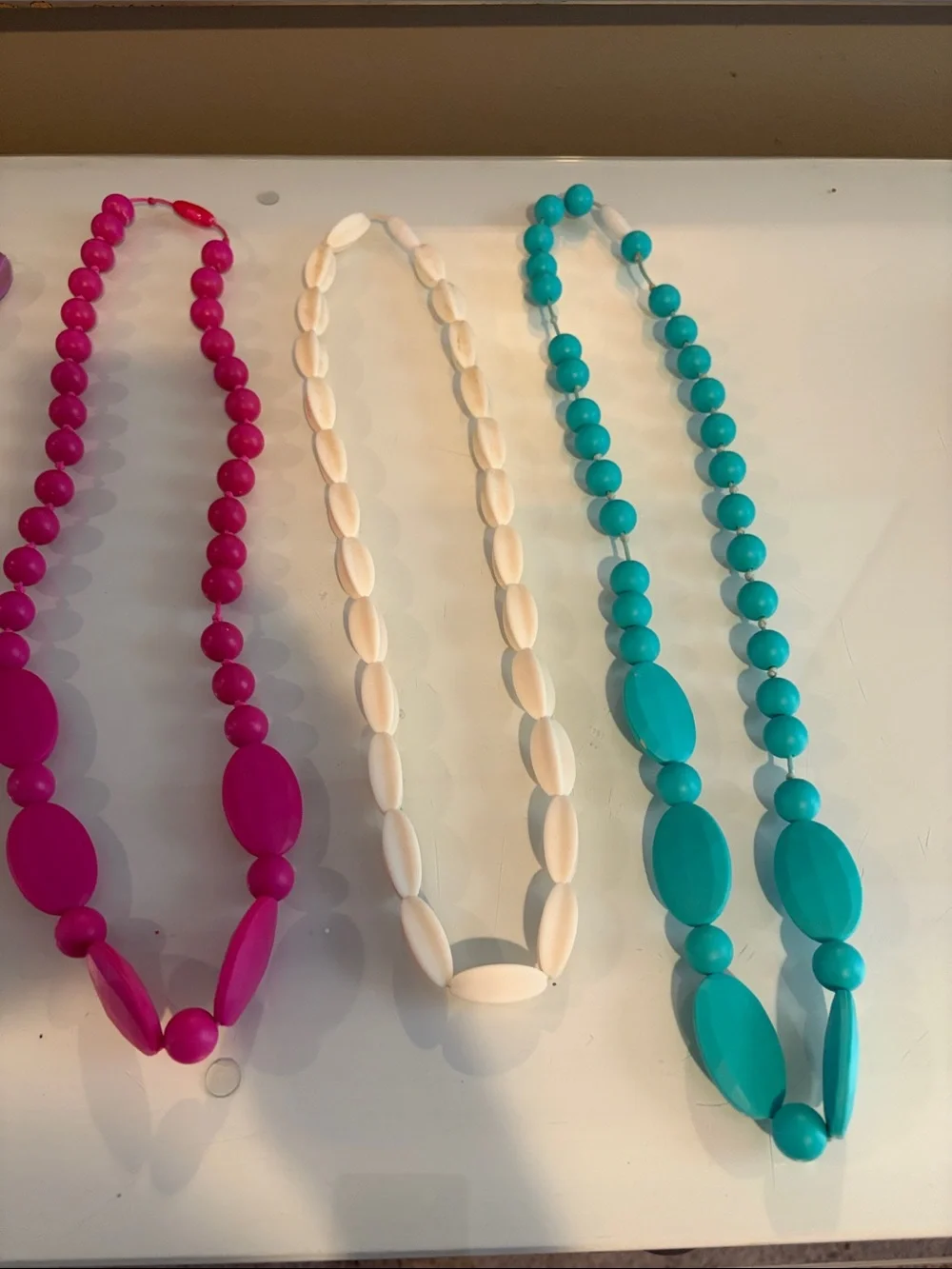 Baby teething Necklace Lot - Navy, Gray, Black, Pink, Cream, Teal, black & white